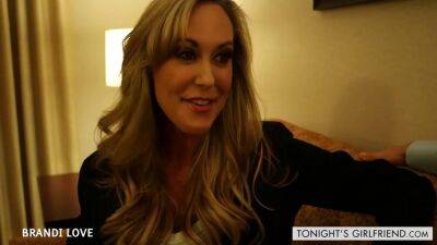 Brandi Love - Busty blonde cougar in sexy lingerie and stockings enjoys hotel room banging - sunporno.com