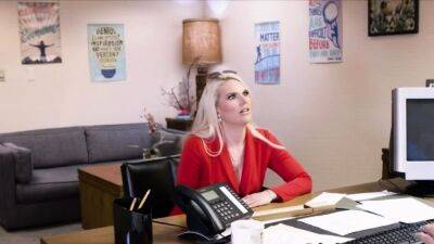Busty housewife milks principal at his office - drtuber.com