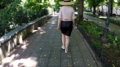 Public Flashing No Bra Boobs On Sidewalk And Piss Standing In A Skirt - Super Hot Braless - upornia.com