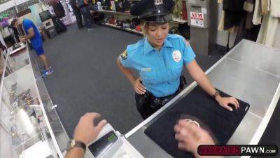 A Busty And Horny Police Babe Fucked By A Horny Pawn Du - hclips.com