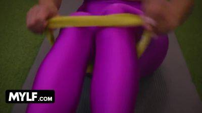Brianna - Brianna Bourbon - Busty Latina Gets Her Leggings Ripped And Her Tight Pussy Drilled In The Gym - upornia.com - Usa