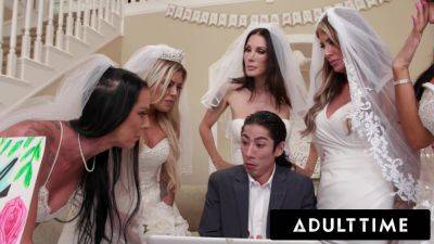 ADULT TIME - Big Titty MILF Brides Discipline Big Dick Wedding Planner With INSANE REVERSE GANGBANG! - txxx.com