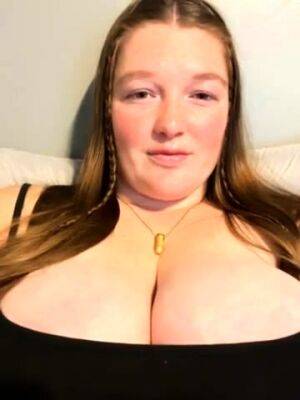 Busty curly brunette with big boobs fucks on couch - drtuber.com