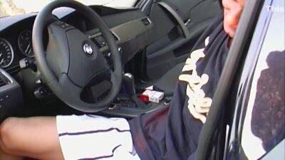 Busty German Babe With Blonde Hair Sucking A Cock In The Car - hotmovs.com - Germany