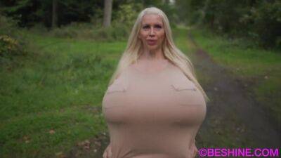 Blonde Is Flashing Her Big Boobs In The Outdoors - upornia.com