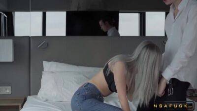 Eva Elfie - Cuckold Watches His Busty Girl Being Creampied By A Stranger P1 - hotmovs.com