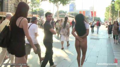 Big Boobs Latina Slave Walked In Public - upornia.com