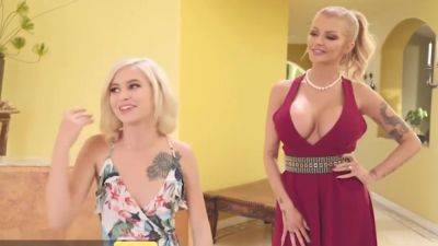busty blonde joslyn james joins hot threesome with kiara - txxx.com