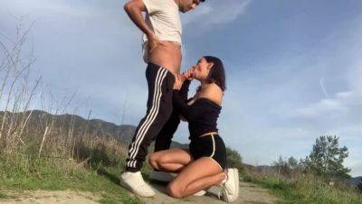 Busty Latina Babe Hailey Rose Gets Anal and Cum-Faced in Public - porntry.com - India