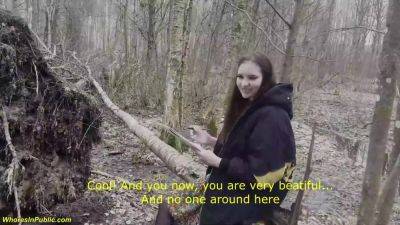 busty girl rough fucked in the forest - hotmovs.com - Russia